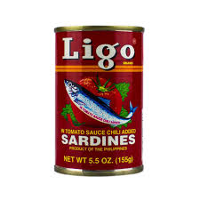 Sardines tom.sauce hotred LIGO can 155g