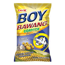 Boy Bawang | Corn Snack Garlic Flavor | 40x90g.