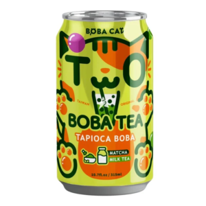 Boba Cat Matcha Tapioca Bubble Tea