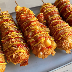 Crispy Corn Dog Steamed
