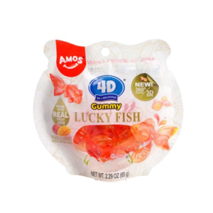 Amos | 4D Gummy Lucky Fish - Peach & Mango