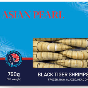 Black Tiger Shrimps Raw Head On Shell On 13/15