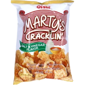 PH | Oishi | Marty's Crackling Salt &Vinegar Chicharon | 30x90g.