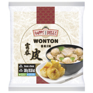 Wonton Sheets 9 cm Happy Belly Wonton Skin